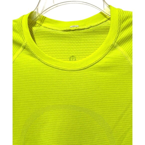 Lululemon Swiftly Tech Long Sleeve Shirt Race 2.0 Highlight Yellow Run Top Sz 2 - Picture 4 of 8
